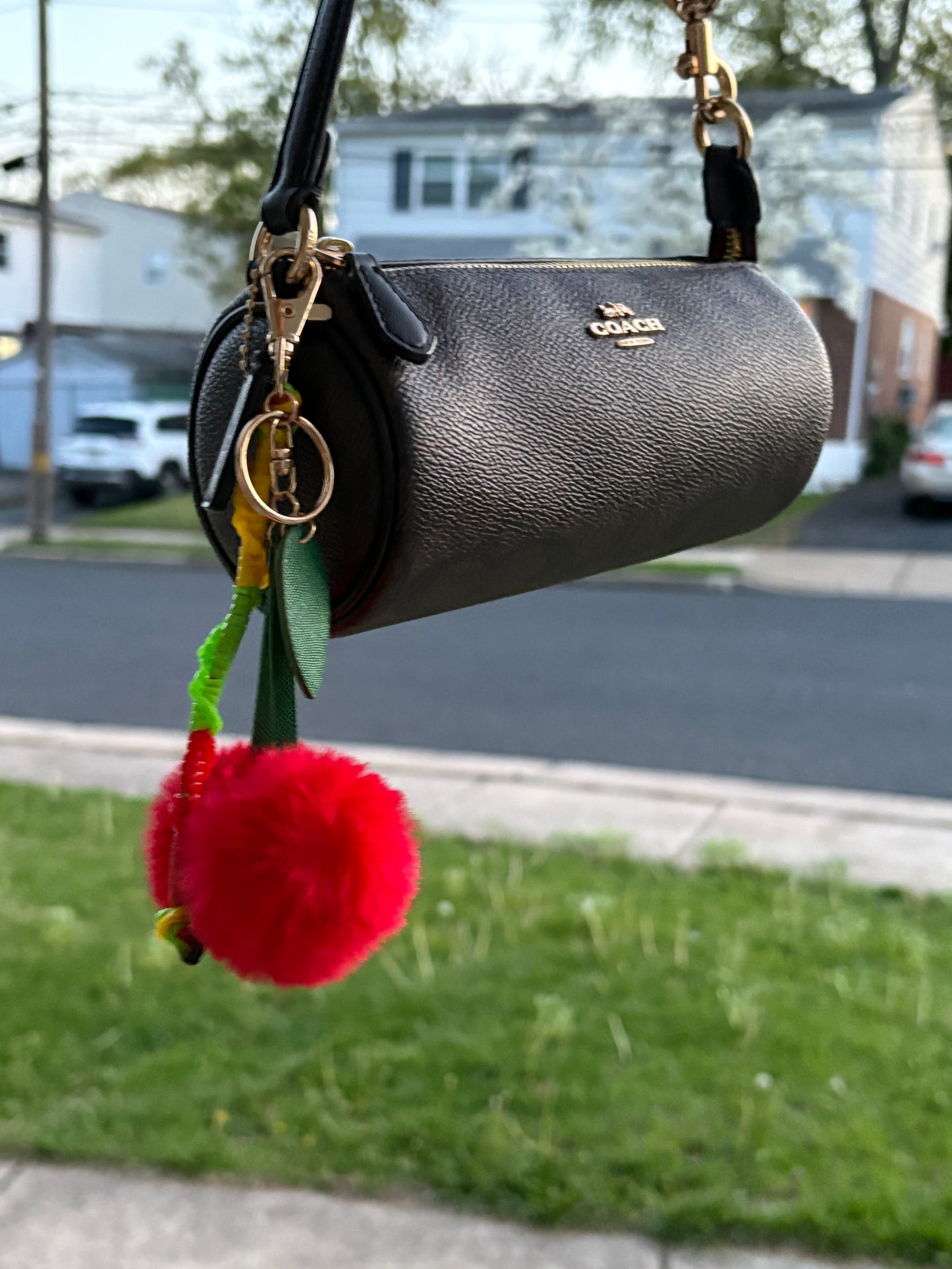 Cherry Bomb Bag Charm