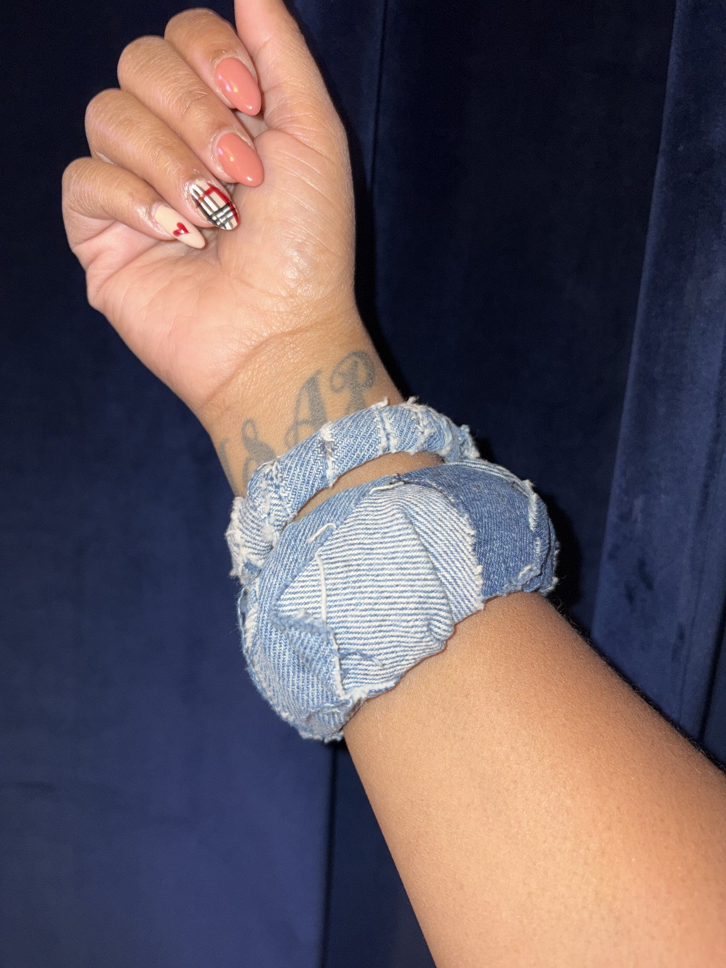 Denim Bangle Set